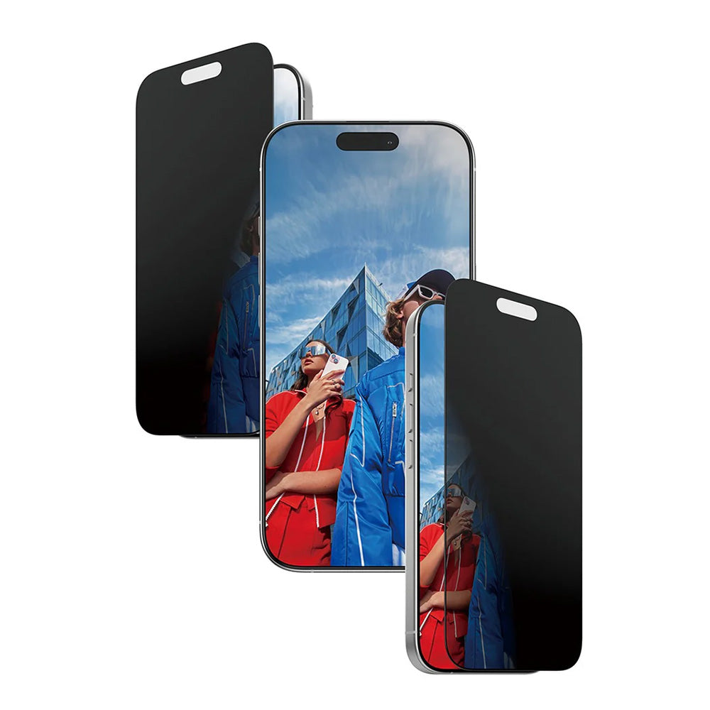 Folia ochronna do ekranu Privacy PanzerGlass Ultra-Wide Fit 2-Way EasyAligner dla Apple iPhone 17 / 16 Pro, Szkło Hartowane, Pełne Klejenie
