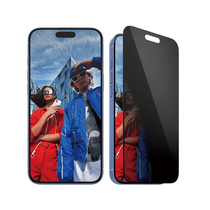 Folia ochronna do ekranu Privacy PanzerGlass Ultra-Wide Fit EasyAligner dla Apple iPhone 16 Plus / 15 Plus, Szkło Hartowane, Pełne Klejenie