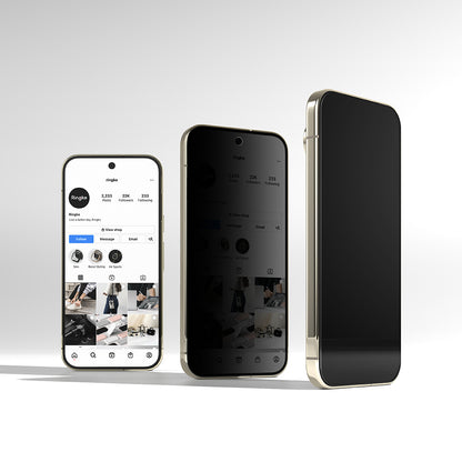 Folia ochronna na ekran Privacy Ringke Easy Slide do Google Pixel 11 Pro XL / 10 Pro XL / 9 Pro XL, szkło hartowane, pełna warstwa kleju, zestaw 2 sztuki