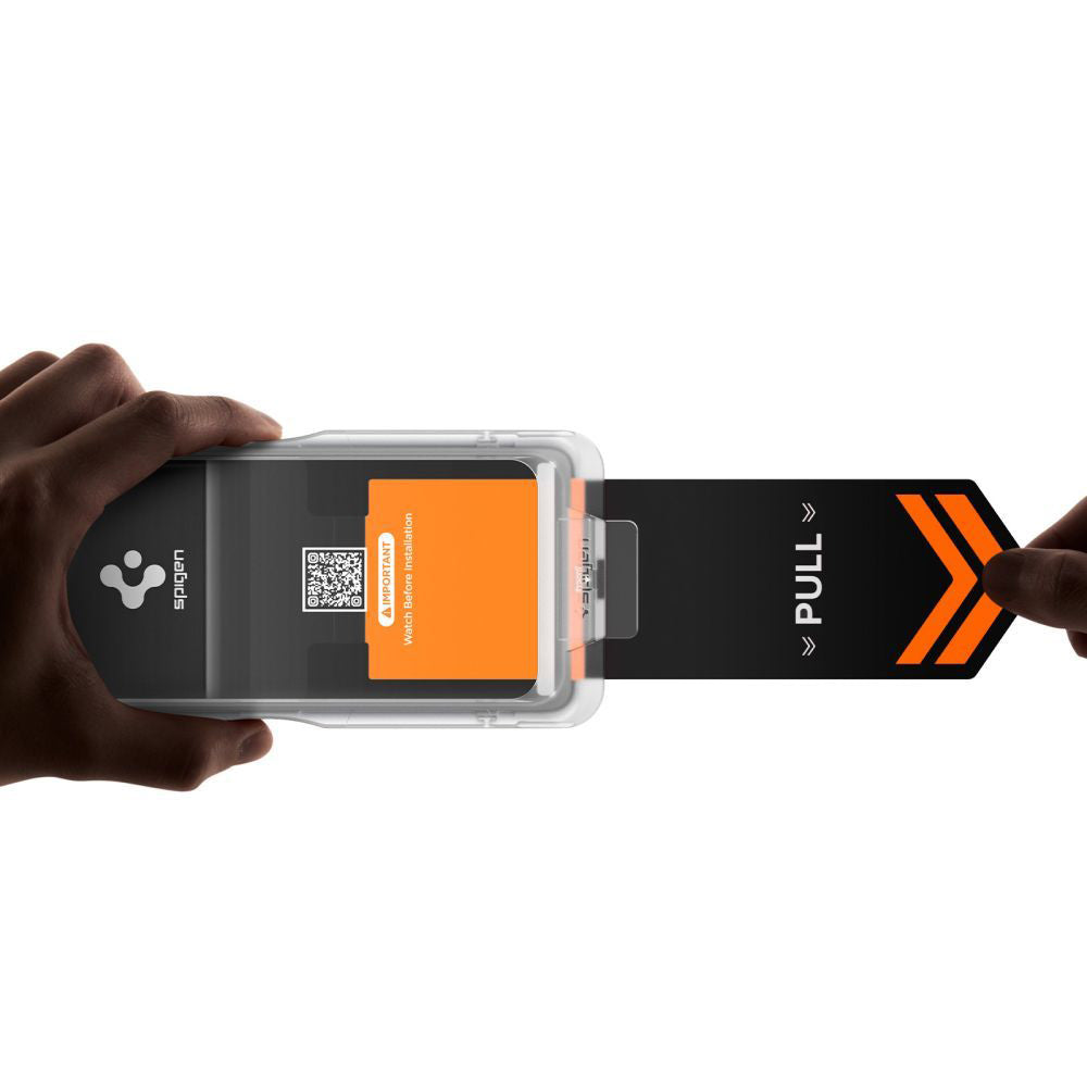 Folia ochronna Ecran Privacy Spigen GlastR EZ FIT Pro HD dla Samsung Galaxy S26 Plus S947, Szkło Hartowane, Pełne Klejenie, Zestaw 2 sztuki AGL11085