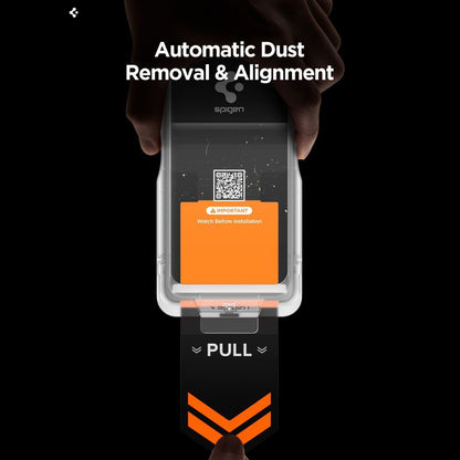 Spigen GlastR EZ FIT Pro HD Privacy Screen Protector for Samsung Galaxy S26 S942, Tempered Glass, Full Glue AGL11098