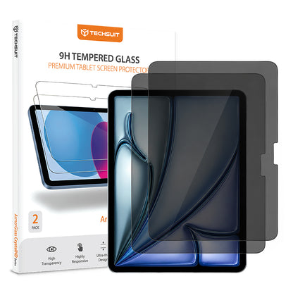 Folia ochronna na ekran Privacy Techsuit ArmorGlass CrystalHD do Apple iPad Air 11 (2026), szkło hartowane, pełna klej, zestaw 2 sztuki