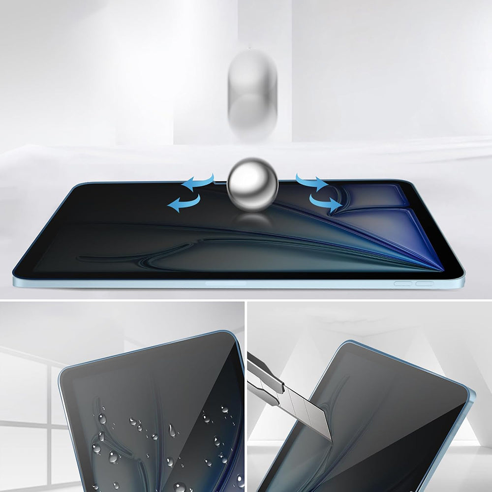 Folia ochronna na ekran Privacy Techsuit ArmorGlass CrystalHD do Apple iPad Pro 11 (2024), szkło hartowane, pełna klej, zestaw 2 sztuki