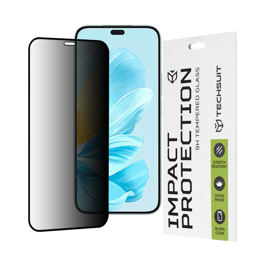 Folia ochronna na ekran Privacy Techsuit do Honor 200 Lite, szkło hartowane, pełna warstwa kleju, 111D