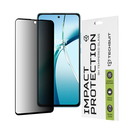 Folia ochronna na ekran Privacy Techsuit do OnePlus Nord CE4 Lite, szkło hartowane, pełna warstwa kleju, 111D