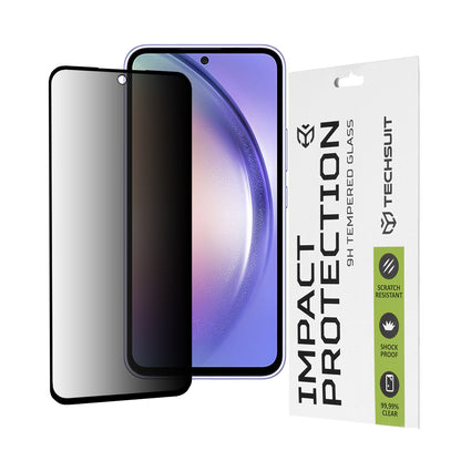 Folia ochronna na ekran Privacy Techsuit do Samsung Galaxy A54 A546, szkło hartowane, pełna warstwa kleju, 111D