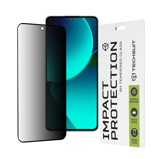 Folia ochronna na ekran Privacy Techsuit do Xiaomi 13T Pro / 13T, szkło hartowane, pełna warstwa kleju, 111D