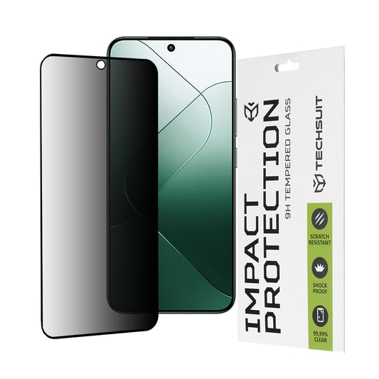 Folia ochronna na ekran Privacy Techsuit do Xiaomi 14, szkło hartowane, pełna warstwa kleju, 111D