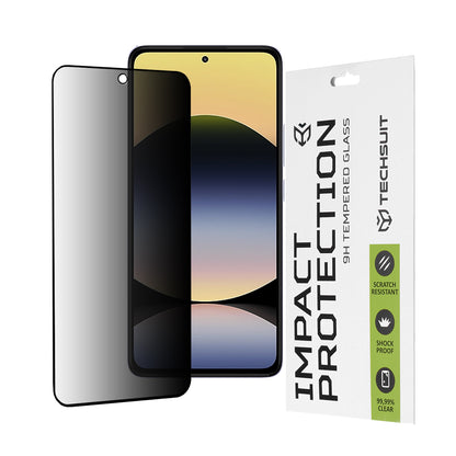 Folia ochronna na ekran Privacy Techsuit do Xiaomi Redmi Note 14 4G (Standard), szkło hartowane, pełna klej, 111D