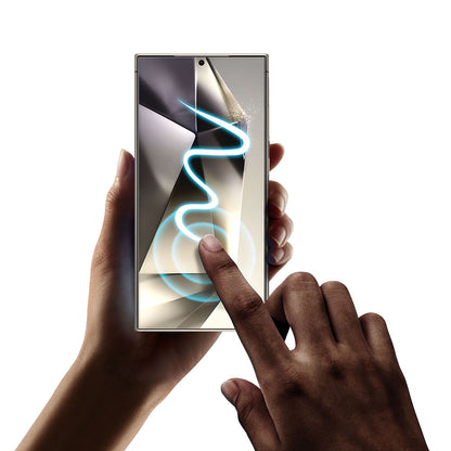 Folia ochronna na ekran Privacy Techsuit TitanGlass CrystalHD do Samsung Galaxy S24 Ultra S928, szkło hartowane, pełna klejność