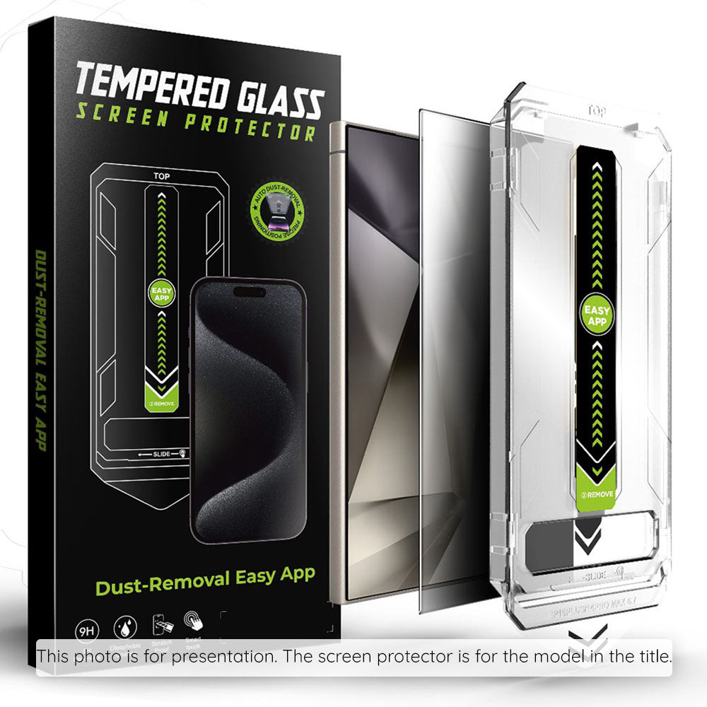 Privacy Screen Protector Techsuit TitanGlass CrystalHD for Samsung Galaxy S25+ S936 / S24+ S926, Tempered Glass, Full Glue