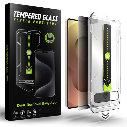 Folia ochronna na ekran Privacy Techsuit TitanGlass CrystalHD do Samsung Galaxy S25 Ultra S938, szkło hartowane, pełna klejność