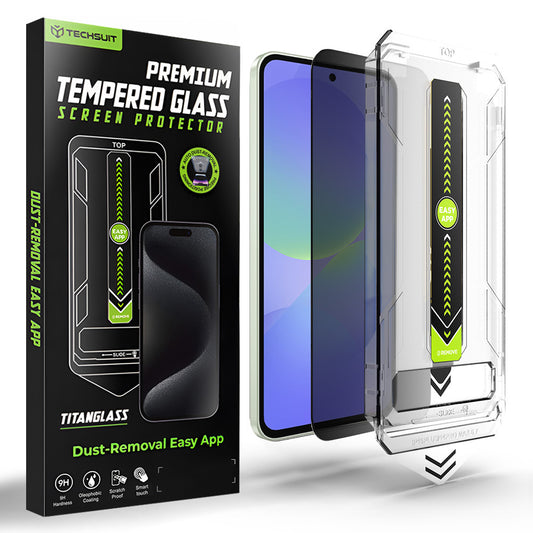 Folia ochronna na ekran Privacy Techsuit TitanGlass CrystalHD do Samsung Galaxy A37 5G / A36 A366, szkło hartowane, pełna warstwa kleju