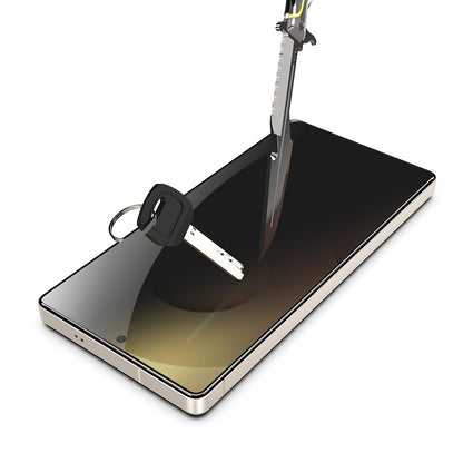 Folia ochronna Ecran Privacy Techsuit TitanGlass CrystalHD dla Samsung Galaxy S26 Ultra, Szkło Hartowane, Full Glue, Zestaw 2 sztuki.