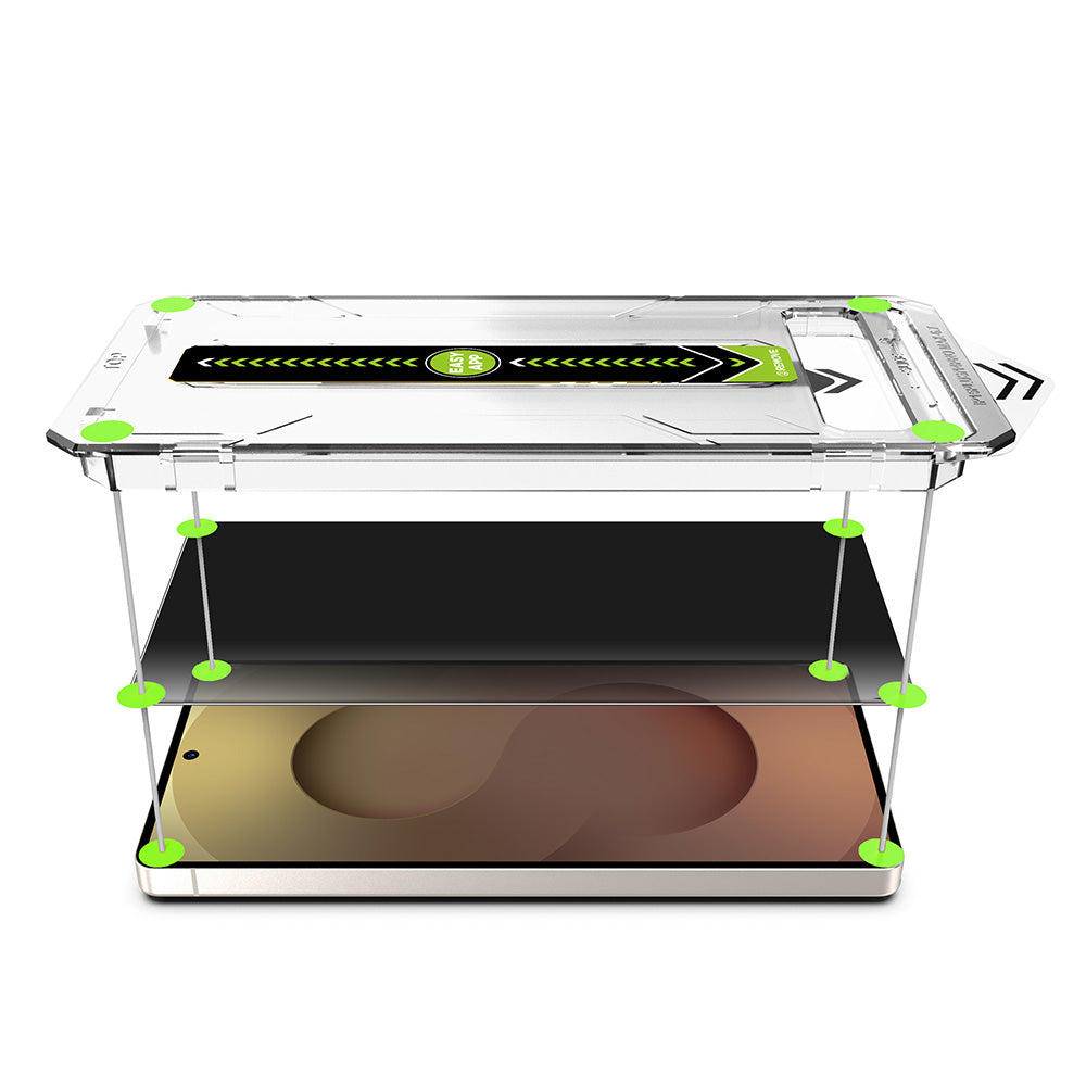 Folia ochronna Ecran Privacy Techsuit TitanGlass CrystalHD dla Samsung Galaxy S26 Ultra, Szkło Hartowane, Full Glue, Zestaw 2 sztuki.