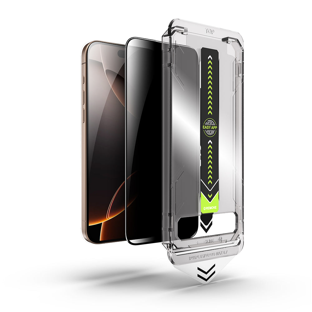 Folia ochronna na ekran Privacy Techsuit TitanGlass do Apple iPhone 14 Pro Max, szkło hartowane, pełna warstwa kleju