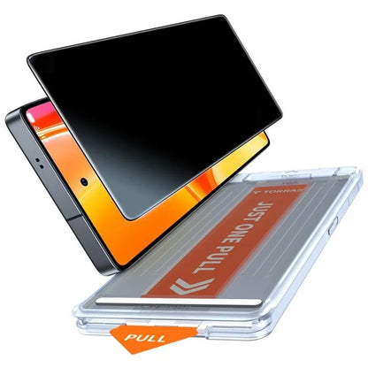 Folia ochronna Ecran Privacy Torras GlassGo Install Master dla Samsung Galaxy S26 Ultra, Szkło Hartowane, Full Glue