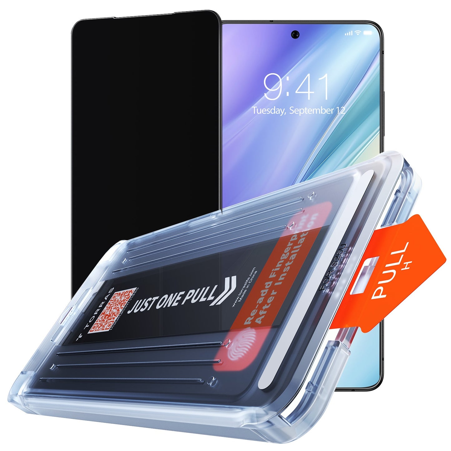 Folia ochronna Ecran Privacy Torras GlassGo Install Master dla Samsung Galaxy S26 Ultra, Szkło Hartowane, Full Glue