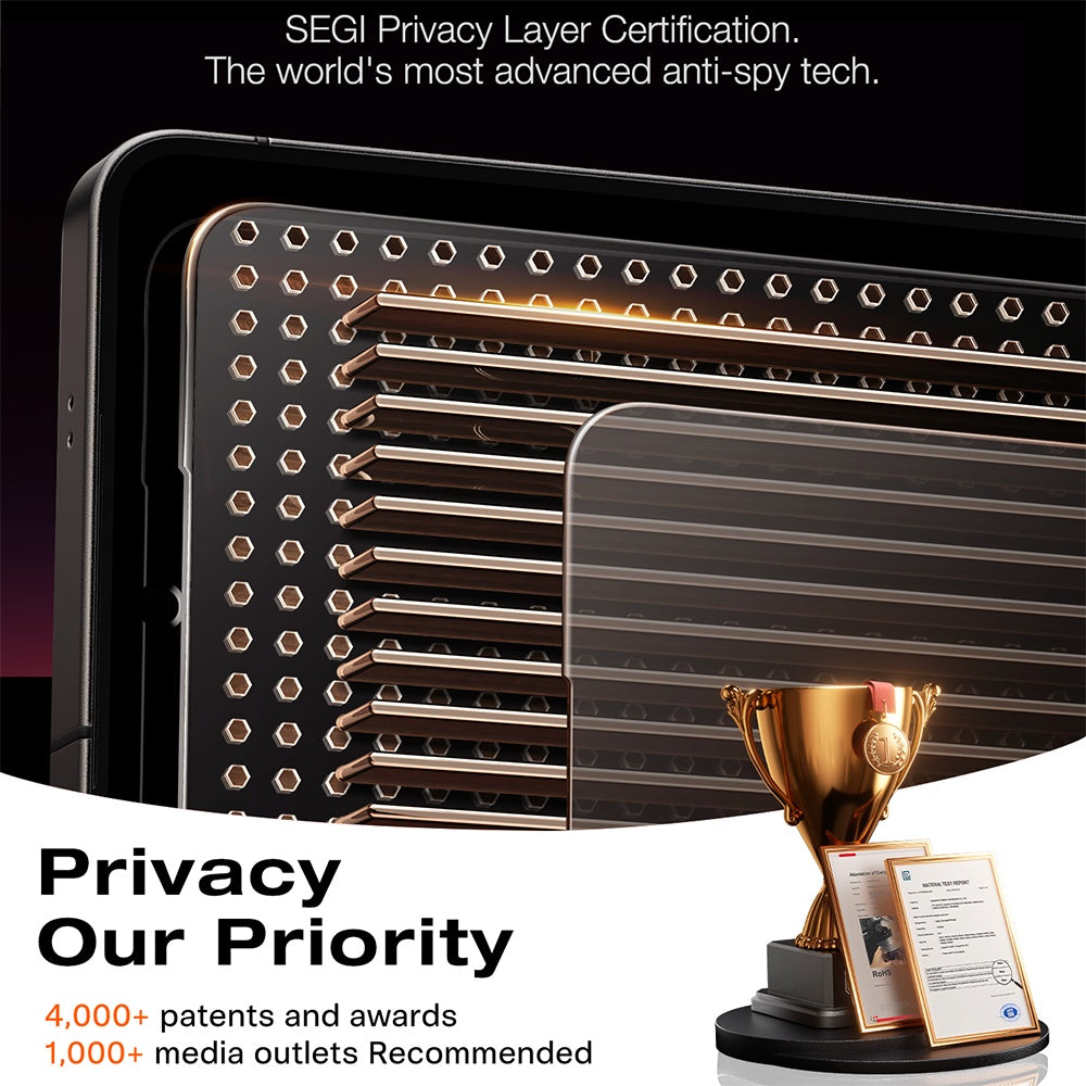 Folia ochronna Ecran Privacy Torras GlassGo Install Master dla Samsung Galaxy S26 Ultra, Szkło Hartowane, Full Glue