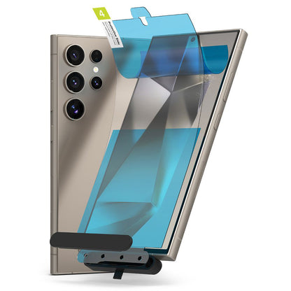 Folia ochronna na ekran Ringke Dual Easy dla Samsung Galaxy S24 Ultra S928, Plastik, Zestaw 2 sztuki