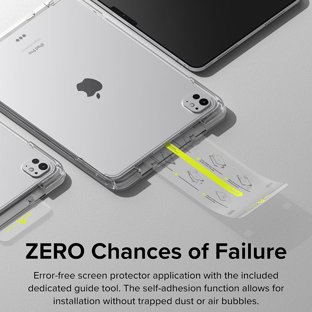 Folia ochronna na ekran Ringke Easy Slide do Apple iPad Pro 11 (2024), szkło hartowane, pełna warstwa kleju