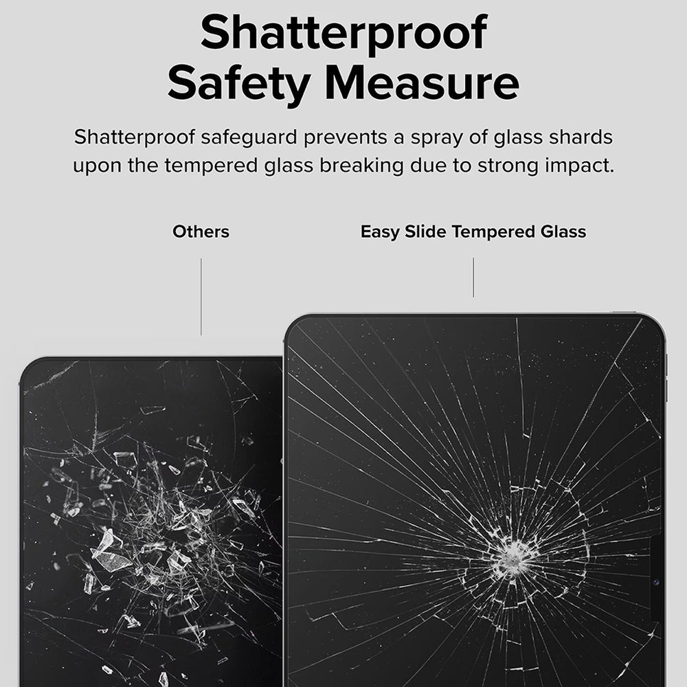Folia ochronna na ekran Ringke Easy Slide do Apple iPad Pro 11 (2024), szkło hartowane, pełna warstwa kleju