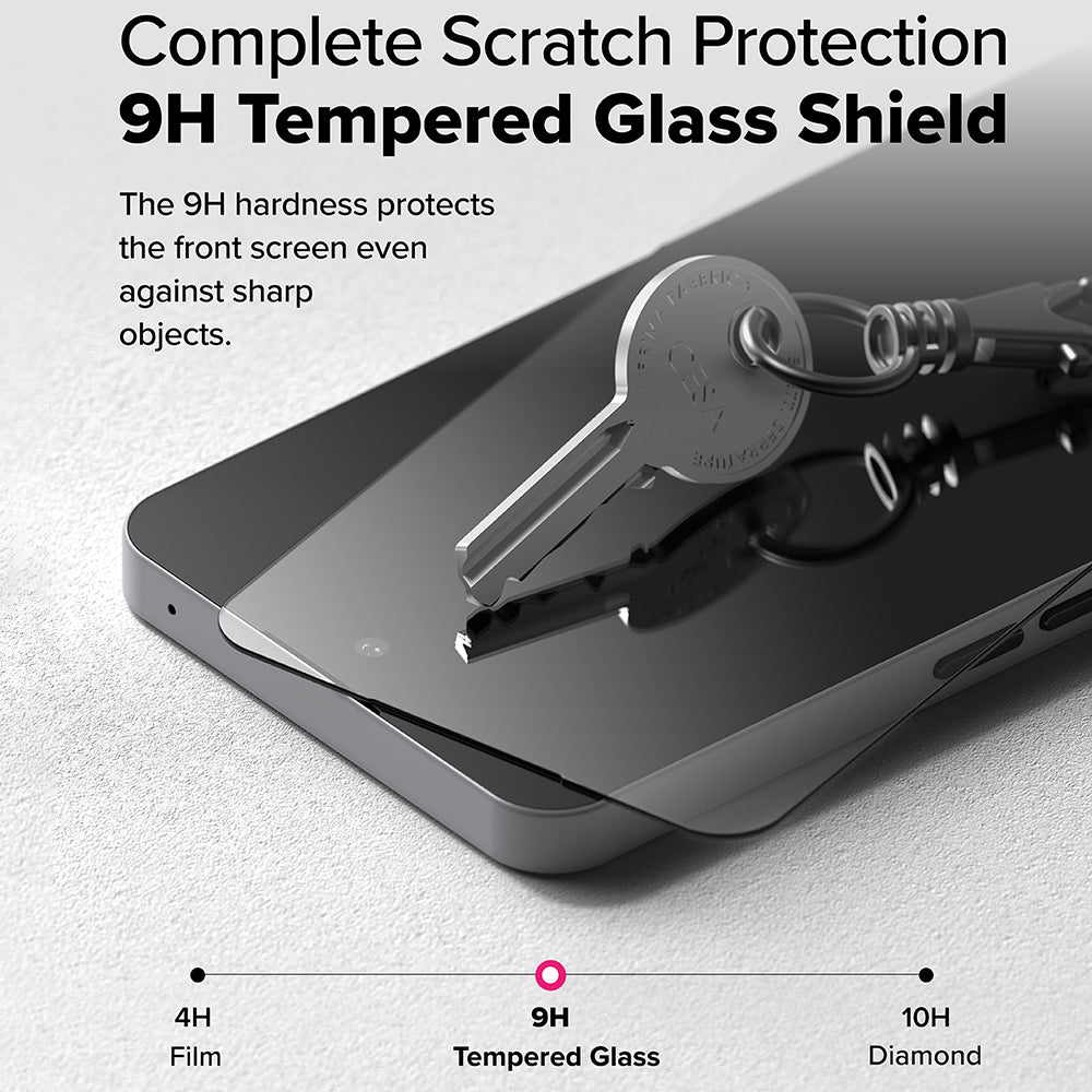 Folia ochronna na ekran Ringke Easy Slide do Nothing Phone (3a) / Phone (3a) Pro, szkło hartowane, pełna warstwa kleju, zestaw 2 sztuki