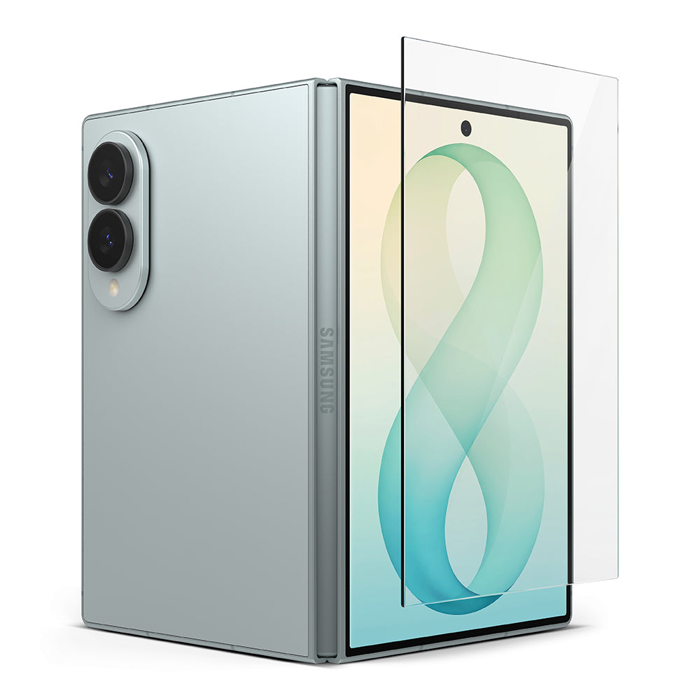 Folia ochronna na ekran zewnętrzny Ringke Easy Slide do Samsung Galaxy Z Fold8 F971, szkło hartowane, pełna warstwa kleju, zestaw 2 sztuki