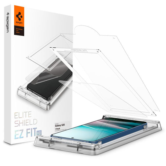 Folia ochronna do ekranu Spigen Elite Shield EZ FIT HD dla Samsung Galaxy S25+ S936, Plastik AFL09087