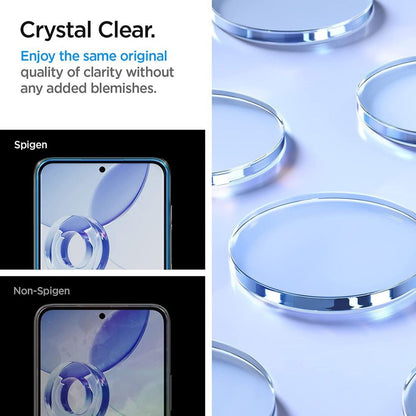 Folia ochronna na ekran Spigen GlastR Align Master do Samsung Galaxy A54 A546, szkło hartowane, pełna klej, zestaw 2 sztuki AGL05966