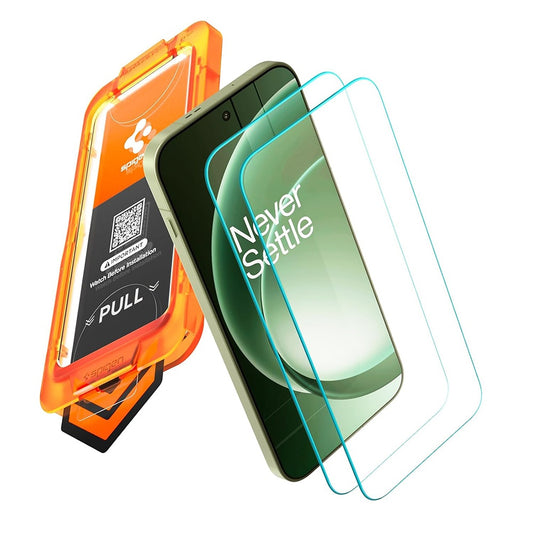 Spigen GlastR AlignMaster S Screen Protector for OnePlus 15R, Tempered Glass, Full Glue, Set of 2 pieces AGL11398