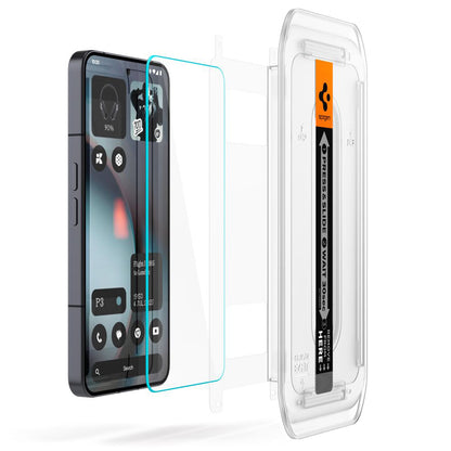 Folia ochronna na ekran Spigen GlastR EZ FIT dla Nothing Phone (3), Hartowane szkło, Pełne klejenie, Zestaw 2 sztuki AGL10165