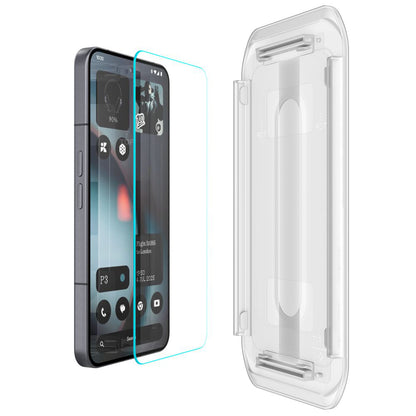 Folia ochronna na ekran Spigen GlastR EZ FIT dla Nothing Phone (3), Hartowane szkło, Pełne klejenie, Zestaw 2 sztuki AGL10165