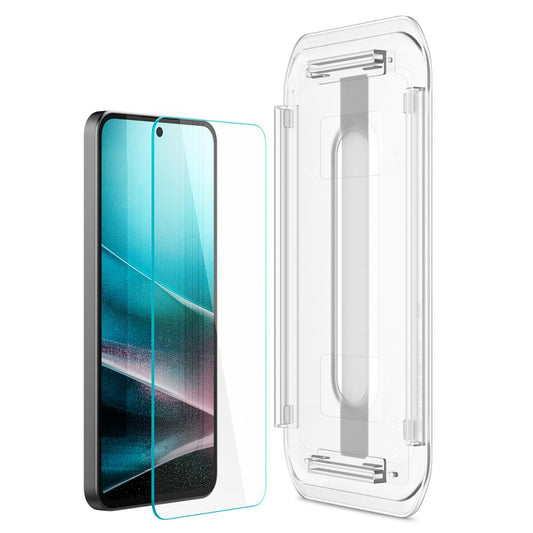 Folia ochronna na ekran Spigen GlastR EZ FIT do Samsung Galaxy A36 A366, szkło hartowane, pełna klej, zestaw 2 sztuki AGL09202