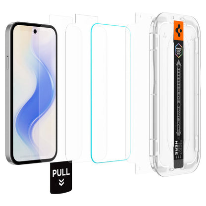 Folia ochronna do ekranu Spigen GlastR EZ FIT Pro HD dla Google Pixel 10a, Hartowane szkło, Pełne klejenie, Zestaw 2 sztuki AGL11364