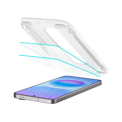 Folia ochronna do ekranu Spigen GlastR EZ FIT Pro HD dla Samsung Galaxy A57 5G, Hartowane szkło, Pełne klejenie, Zestaw 2 sztuki AGL11397