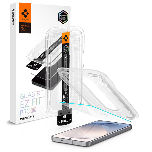 Folia ochronna na ekran Spigen GlastR EZ FIT Pro HD do Samsung Galaxy S26 FE S741, szkło hartowane, pełna klej AGL11996