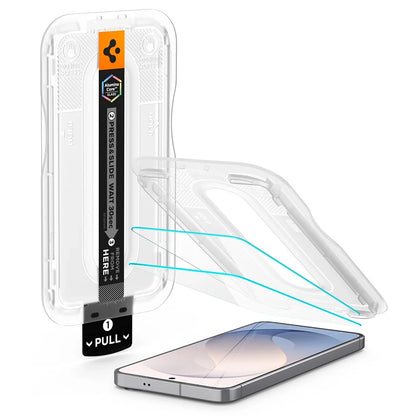 Folia ochronna na ekran Spigen GlastR EZ FIT Pro HD do Samsung Galaxy S26 FE S741, szkło hartowane, pełna klej, zestaw 2 sztuki AGL11811