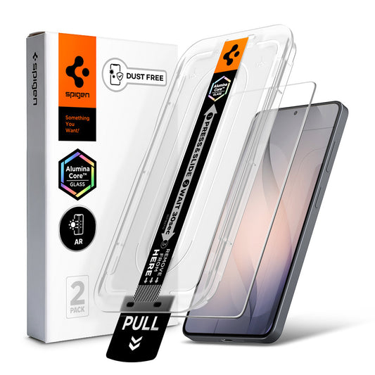Folia ochronna na ekran Spigen GlastR EZ FIT Pro HD Anti-Reflection do Samsung Galaxy S26 S942, szkło hartowane, pełna klej, zestaw 2 sztuki