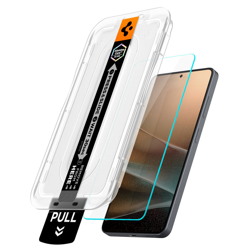 Folia ochronna na ekran Spigen GlastR EZ FIT Pro HD Anti-Reflection do Samsung Galaxy S26 S942, szkło hartowane, pełna klej, zestaw 2 sztuki