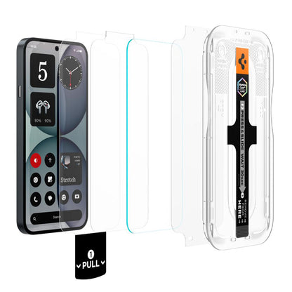 Folia ochronna na ekran Spigen GlastR EZ FIT Pro do Nothing Phone (4a), szkło hartowane, pełna warstwa kleju, zestaw 2 sztuk AGL11682