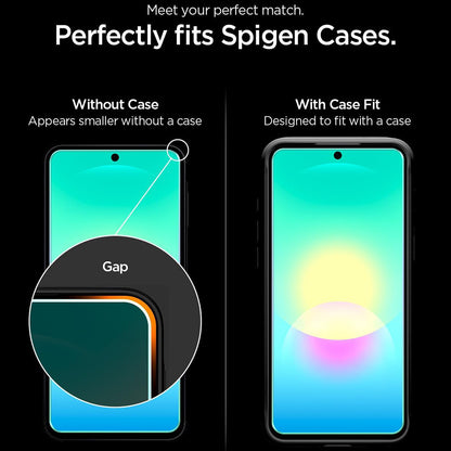 Folia ochronna na ekran Spigen GlastR EZ FIT Pro do Samsung Galaxy A27 5G, szkło hartowane, pełna klej, zestaw 2 sztuki AGL11809
