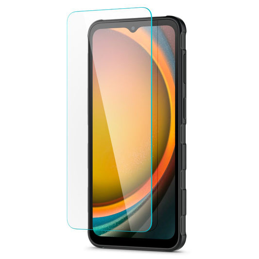 Folia ochronna na ekran Spigen GlastR Slim do Samsung Galaxy XCover7 Pro / Xcover7 G556, szkło hartowane, pełna klej, zestaw 2 sztuki AGL09407