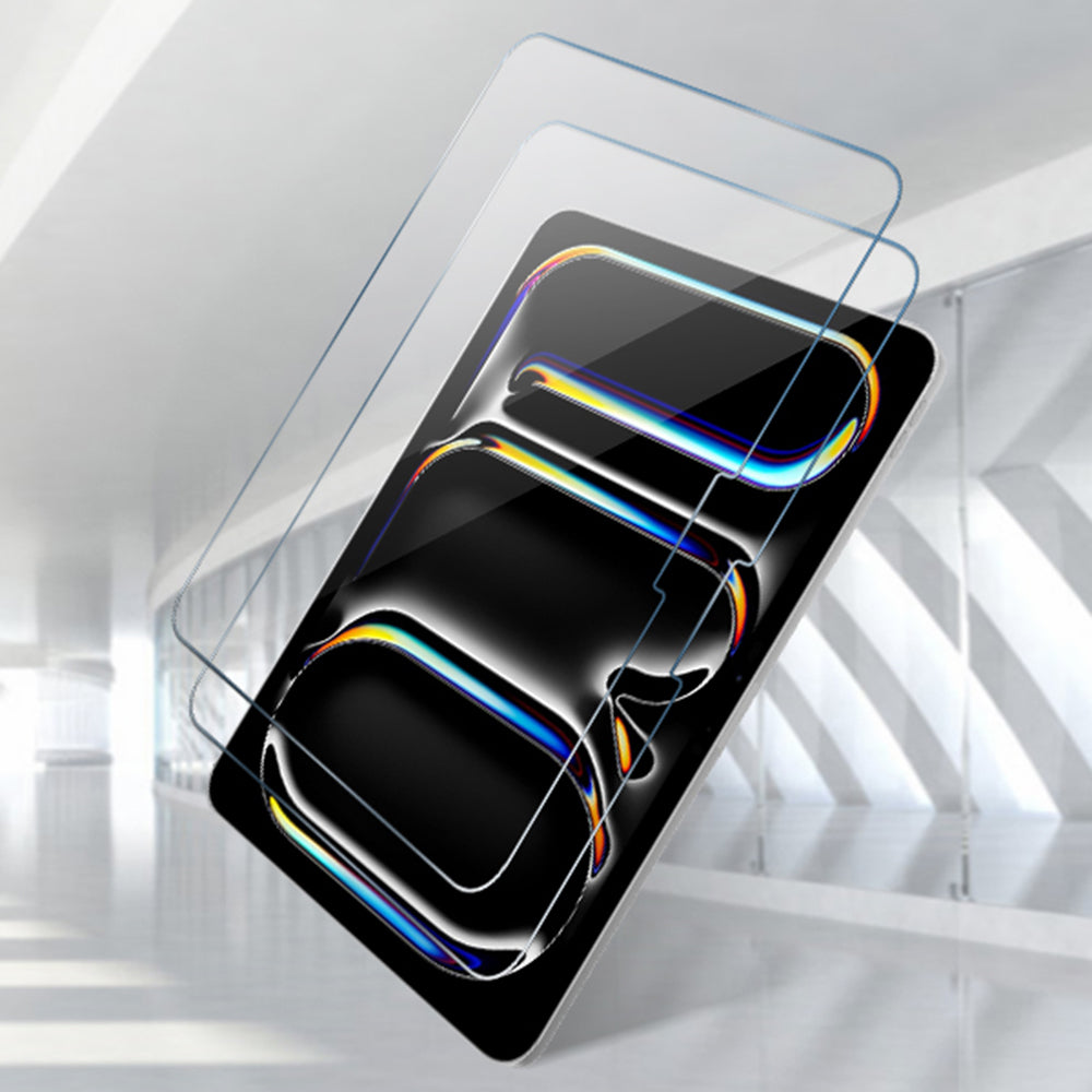 Folia ochronna na ekran Techsuit ArmorGlass CrystalHD dla Honor Pad X8a / Xiaomi Pad 6 / 6 Pro, Szkło Hartowane, Pełne Klejenie, Zestaw 2 sztuki