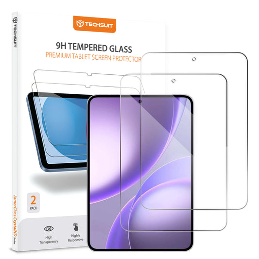Folia ochronna na ekran Techsuit ArmorGlass CrystalHD do Oppo Pad Mini, szkło hartowane, pełna klej, zestaw 2 sztuki