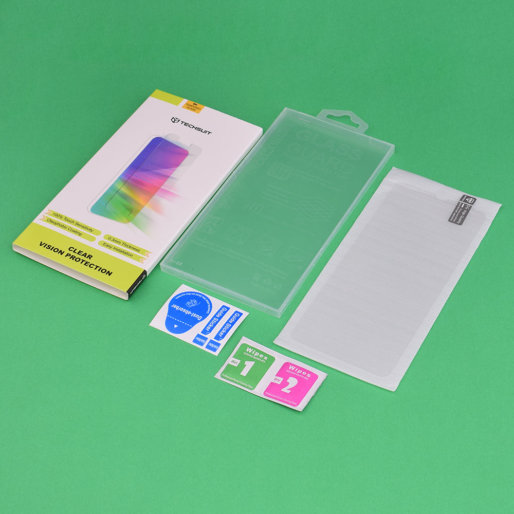 Folia ochronna na ekran Techsuit Clear Vision dla Apple iPhone 17, Hartowane szkło, Pełne klejenie