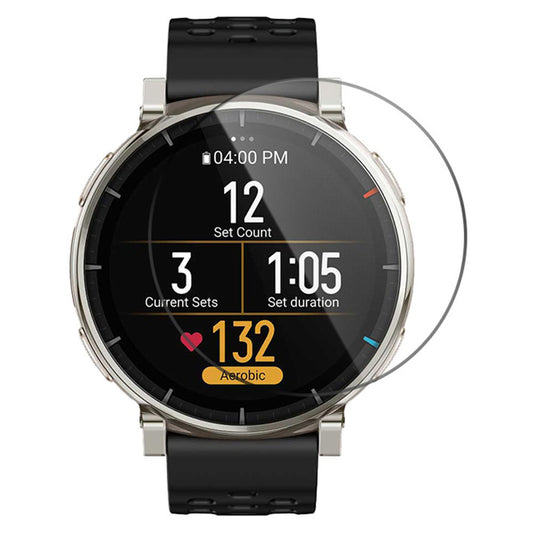 Folia ochronna Techsuit Nano Flex do Amazfit Active 3 Premium, Plastik, Zestaw 2 sztuki, Czarna