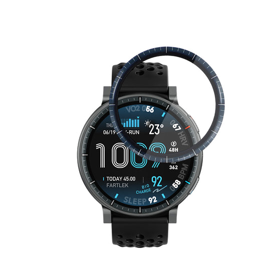 Folia ochronna Techsuit Nano Flex do Amazfit Active Max, Plastik, Zestaw 2 sztuki, Czarna