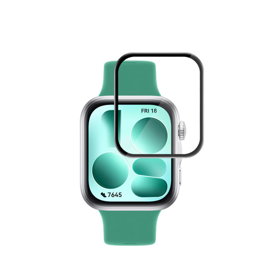 Folia ochronna na ekran Techsuit Nano Flex do Huawei Watch Fit 5, plastik, zestaw 2 sztuki, czarna