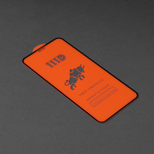 Folia ochronna na ekran Techsuit do Apple iPhone 11 Pro / XS / X, szkło hartowane, pełny klej, 111D, czarna
